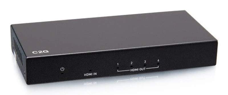 Image of C2G 4-Port HDMI Distribution Amplifier Splitter - 4K 60Hz - HDR - 7.1