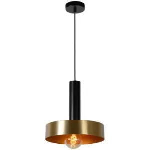 Image of Lucide GIADA - Pendant Light - Ø30cm - 1xE27 - Matt Gold, Brass