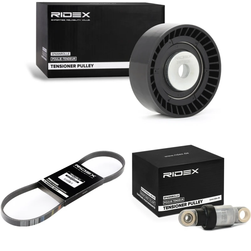 Image of RIDEX 542R1273 V-ribbed belt set V-Ribbed Belt Set (542)