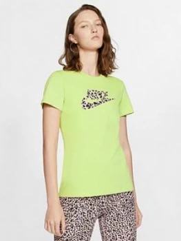 Image of Nike Nsw Animal Print Tee - Limelight