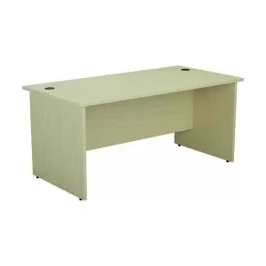 image of Jemini Rectangular Panel End Desk 1800x800x730mm Maple KF804567