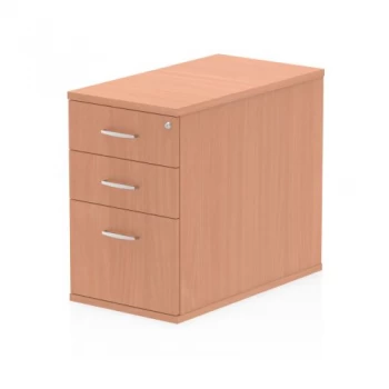 Image of Trexus Desk High 3 Drawer 800D Pedestal 425x800x730mm Beech Ref