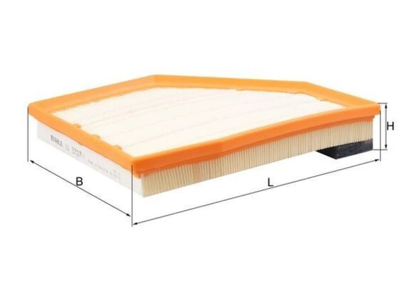 Image of Air filter MAHLE LX 3727/1