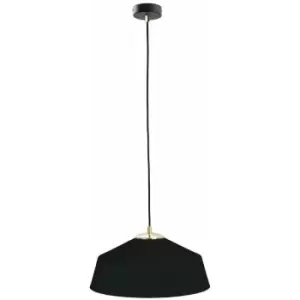 Image of Keter Atto Dome Pendant Ceiling Light Black, Gold, 34cm, 1x E27