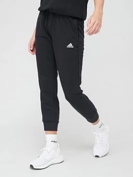 adidas Essentials Cuffed 7/8 Pant - Navy/White , Black, Size S, Women