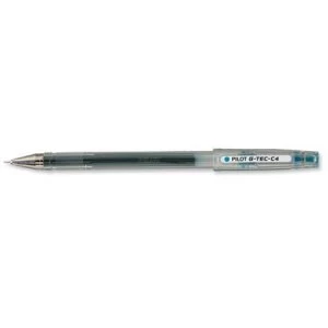 image of Pilot G Tec C4 Gel Rollerball Pen Micro 0.4mm Tip 0.2mm Line Blue Pack of 12 Pens