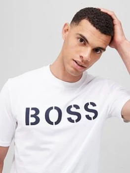 Image of Hugo Boss Tetry Logo T-Shirt White Size L Men
