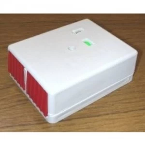 image of Knight Panic Button Personal Attack Alarm Latching/Non-Latching White Plastic - Double Button Latch