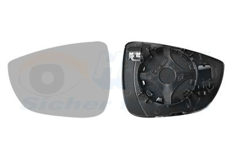 Image of VAN WEZEL Wing mirror glass VAN WEZEL 1949837