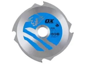 image of OX Tools OX-PCD-190/30 OX Fibre Cement Cutting Blade 190mm x 30 x 4T