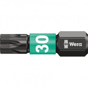 image of Wera Impaktor Torx Screwdriver Bits T30 25mm Pack of 10