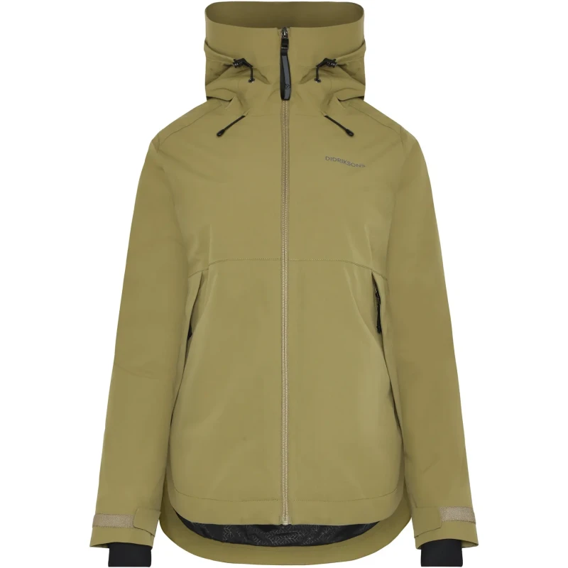 Image of Womens hooded jacket Didriksons Jennie 2 Vert Female 40