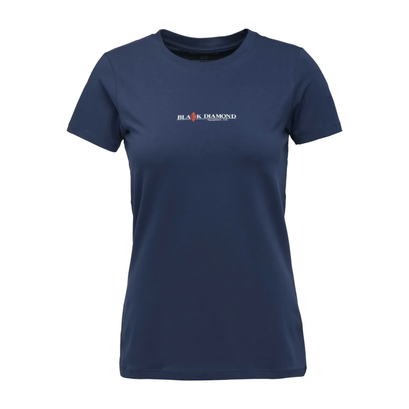 Image of Womens T-Shirt Black Diamond Heritage Wordmark Violet Female M