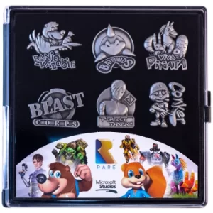 image of Rare Heritage Gaming Pin Badge Limited Edition Set