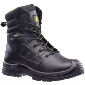 Image of Amblers Mens Berwyn Waterproof Leather Safety Boot (14 UK) (Black) - Black
