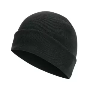 image of Absolute Apparel Knitted Turn Up Ski Hat (One Size) (Black)