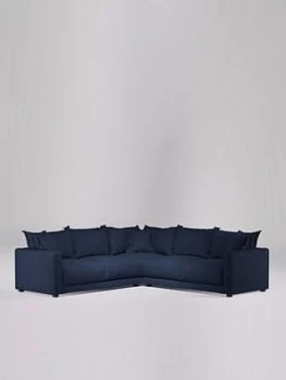 Image of Swoon Aurora Fabric 5 Seater Corner Sofa - Soft Wool
