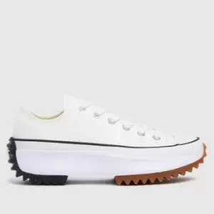 image of Converse White & Black Run Star Hike Ox Trainers