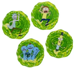 Image of Rick and Morty Interdimensional TV Adverts Coaster Set