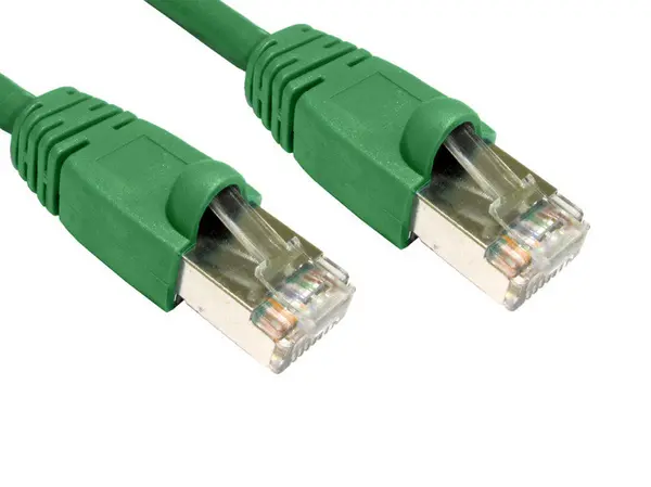 Image of Cables Direct Cables Direct - Patch cable - RJ-45 (M) - RJ-45 (M) - 5m - STP- ( CAT 6 ) - snagless booted - green B6ST-705G