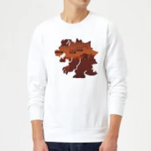 Image of Nintendo Super Mario Bowser Silhouette Sweatshirt - White - L