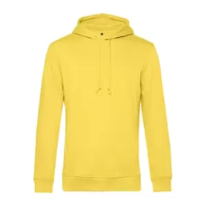 Image of B&C Mens Organic Hooded Sweater (3XL) (Yellow Fizz)