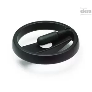 image of ELESA VRTP Spoked handwheels Technopolymer Fold-away handle VRTP.100+IR-A10-K