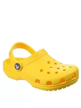 image of Crocs Classic Clog Slip On, Yellow, Size 11 Younger