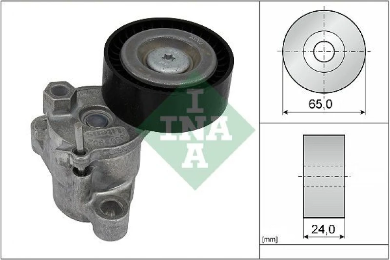Image of Tensioner Lever, v-ribbed belt INA 534 0729 10