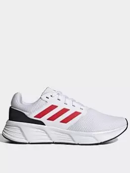 Image of adidas Performance Galaxy 6 Trainers - White/Red, Size 10, Men