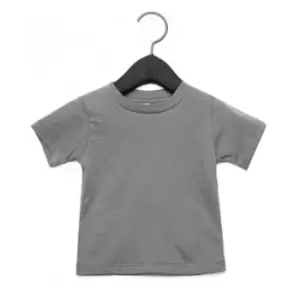 Image of Bella + Canvas Baby Crew Neck T-Shirt (3-6 Months) (Athletic Heather)