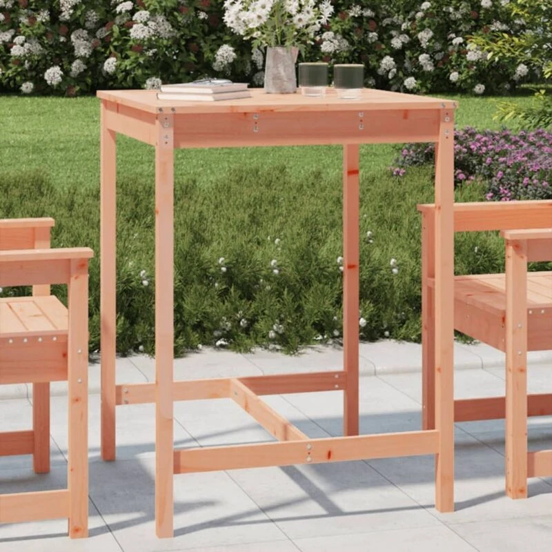 Image of JINLEFU Garden Table 82.5x82.5x110cm Solid Wood Douglas vidaXL JRVDZX-824086_DE