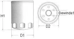 Image of Champion COF100165S Oil Filter Screw-on C165