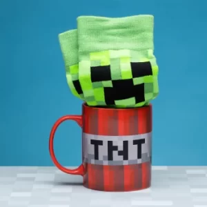 image of Minecraft Ceramic Mug and Socks Set