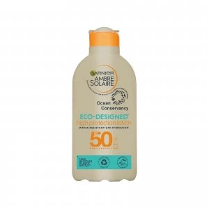 image of Garnier Ambre Solaire Eco Designed Protection SPF50 Lotion 200ml