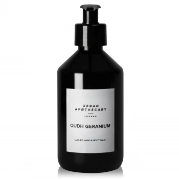 Image of Urban Apothecary Oudh Geranium Luxury Hand & Body Wash 300ml