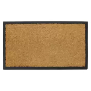 image of JVL Plain Granite Coir Mat, 40x70cm