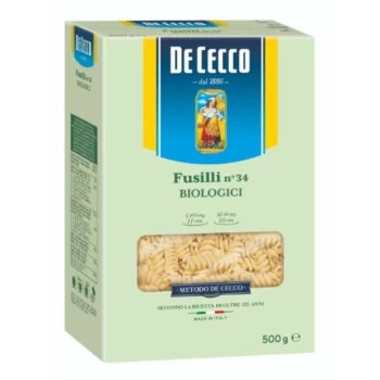 Image of DeCecco Premium Organic Fusilli Pasta - 500g - 97068