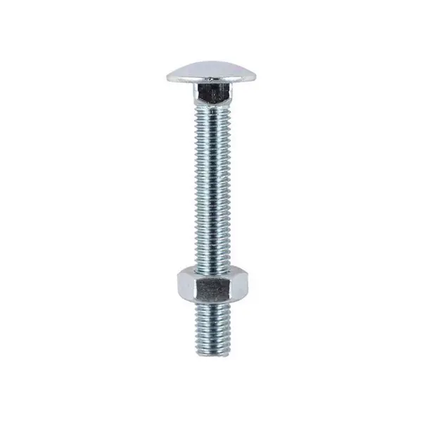 Image of Coach Bolts and Nut Zinc Plated 0675CB Size: M6