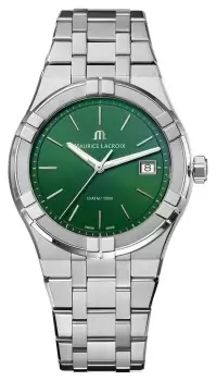 image of Maurice Lacroix AI1108-SS002-630-1 Aikon Quartz 40 mm Green Watch