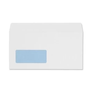 image of 5 Star Office DL 100gm2 Peel and Seal Window Envelopes White Pack of 500