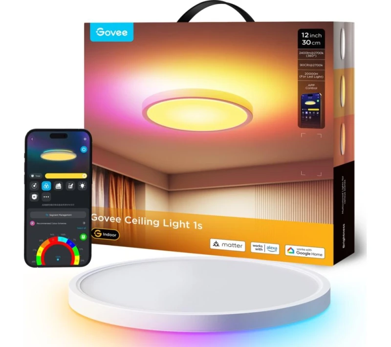 Image of GOVEE H80A1 Smart Ceiling Light - White 6974316994206