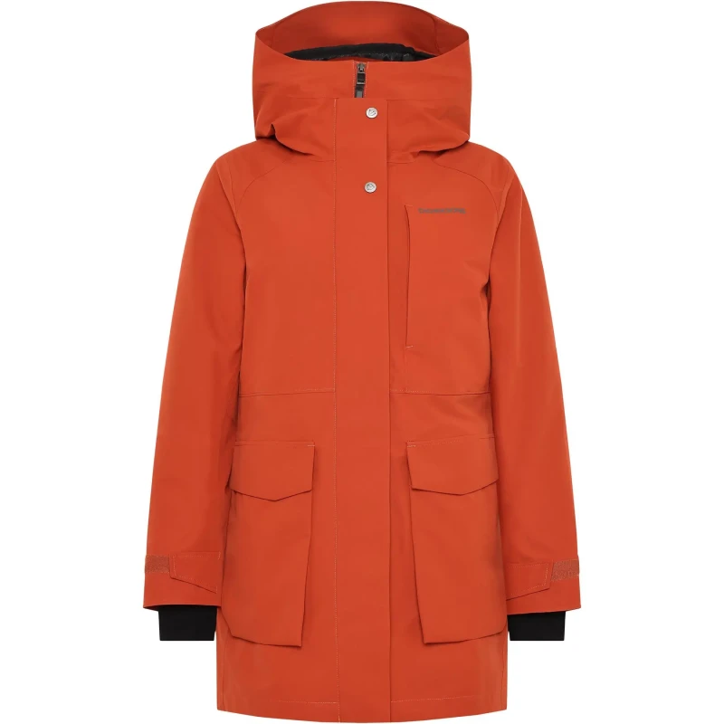 Image of Didriksons Womens parka Didriksons Harriet Orange Female 38