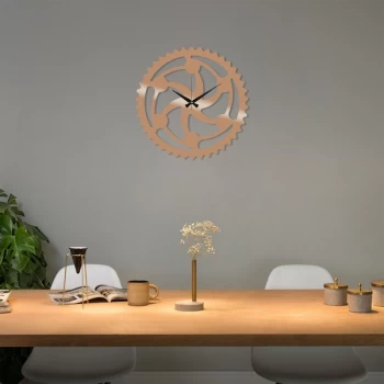 image of Metal Wall Clock 12 - Copper Copper Decorative Metal Wall Clock