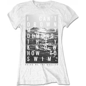 Image of Bring Me The Horizon - Demons Womens Small T-Shirt - White