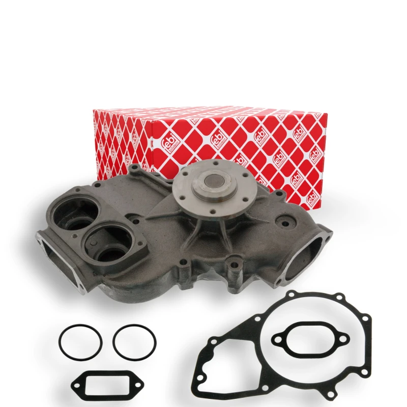 Image of FEBI BILSTEIN 12371 Water pump Grey Cast Iron, with gaskets/seals Grey Cast Iron Water Pump (1260)