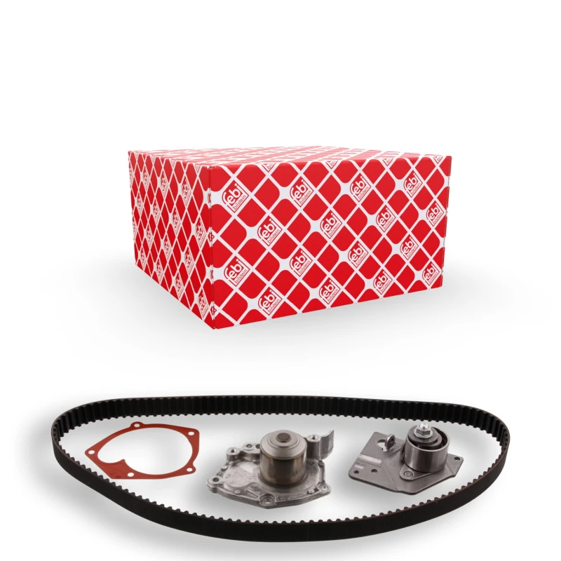 Image of FEBI BILSTEIN 32734 Water Pump + Timing Belt Kit with gasket/seal, Number of Teeth: 133 Water Pump & Timing Belt Kit (3096)