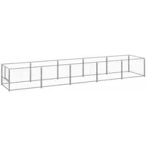 Image of Vidaxl - Dog Kennel Silver 5 m² Steel Silver
