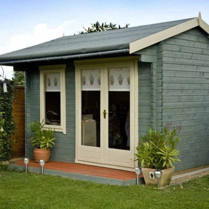Image of Shires Marlborough 28mm Log Cabin 12 x 12 Feet in Tan Tan Unisex