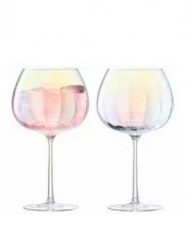 image of Lsa International Pearl Balloon Glasses Set Of 2